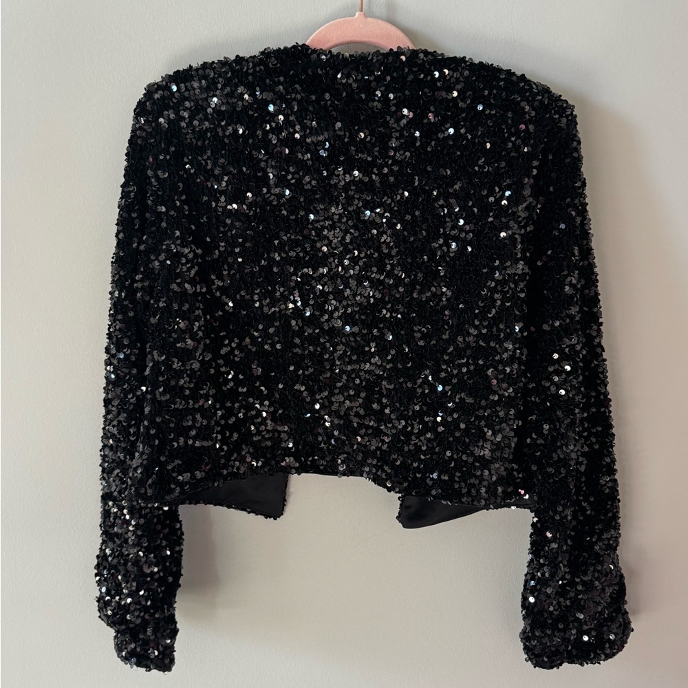 H&M Black Sequin Jacket - Picture 3 of 4